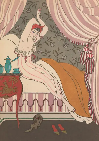Den vackra morgonflickan av George Barbier