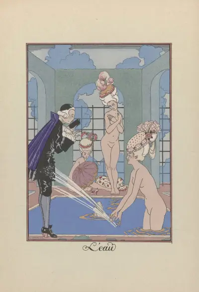 La Guirlande des mois – L’Eau av George Barbier
