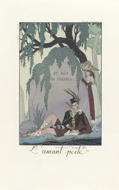 L’amant poète, 1923 av George Barbier