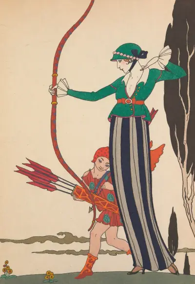Den röda bågen av George Barbier