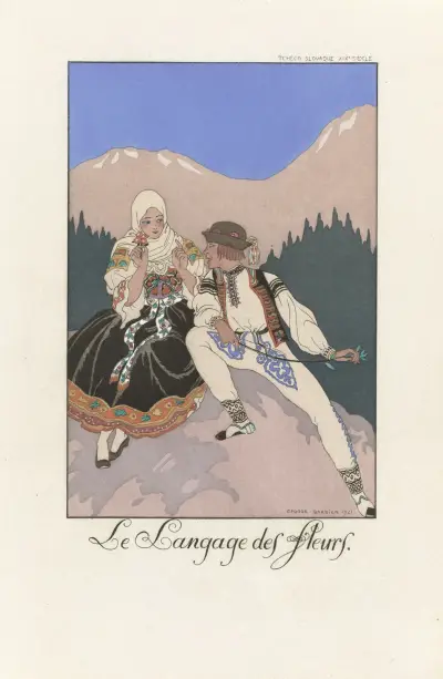 Le Langage des Fleurs av George Barbier