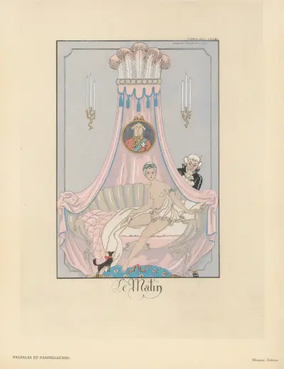 Morgonen (Falbalas och krusiduller) av George Barbier