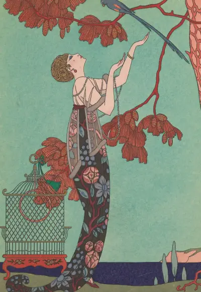 Den flyktiga fågeln av George Barbier