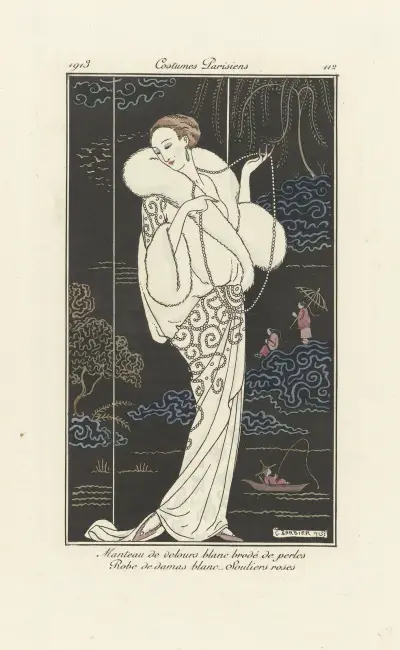 Manteau de velours av George Barbier