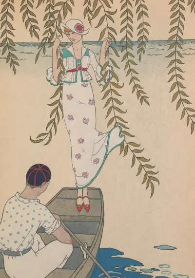 Midi Sur L’eau av George Barbier