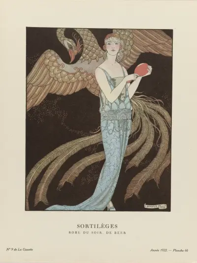 Sortilèges Robe du soir, de Beer av George Barbier