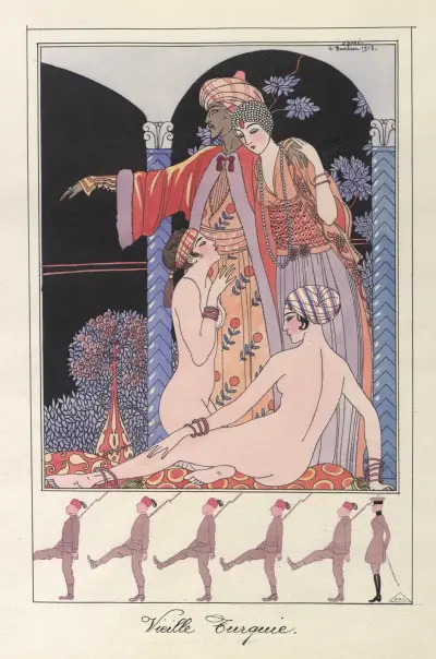 Gamla Turkiet (I seraljen) av George Barbier