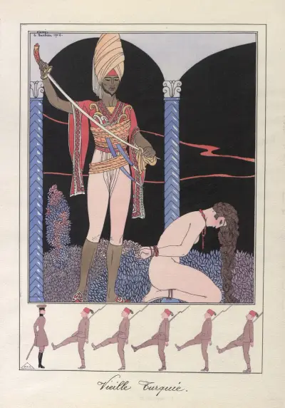 Gamla Turkiet (Avrättningen) av George Barbier