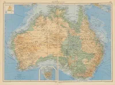 Australia av John George Bartholomew