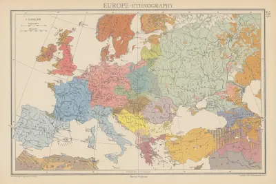 Europe, Ethnography av John George Bartholomew
