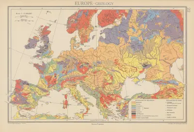 Europa, Geologie von John George Bartholomew