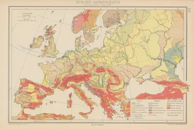 Europe, Morphology av John George Bartholomew