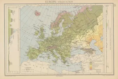 Europa, vegetation av John George Bartholomew