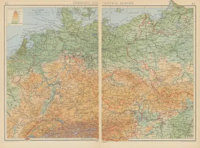 Germany and Central Europe av John George Bartholomew