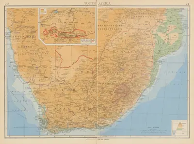 South Africa av John George Bartholomew