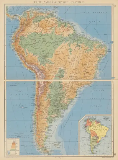 South America – Physical Features av John George Bartholomew