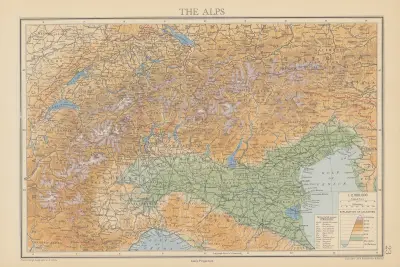The Alps av John George Bartholomew