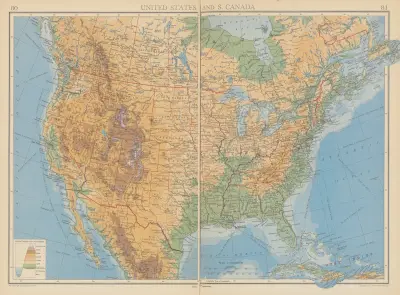 United States and S. Canada av John George Bartholomew