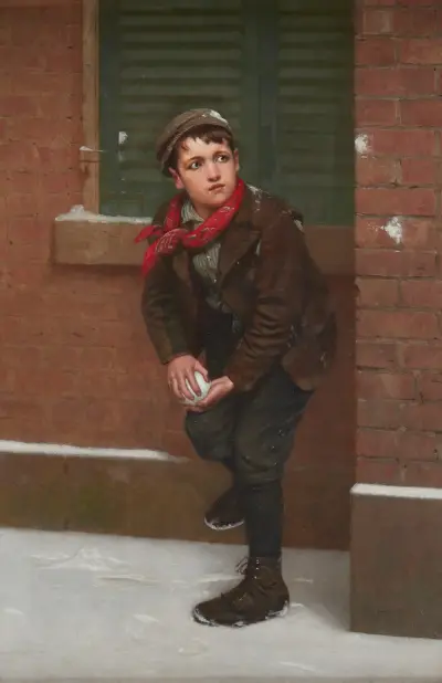 Anticipating the Perfect Moment av John George Brown