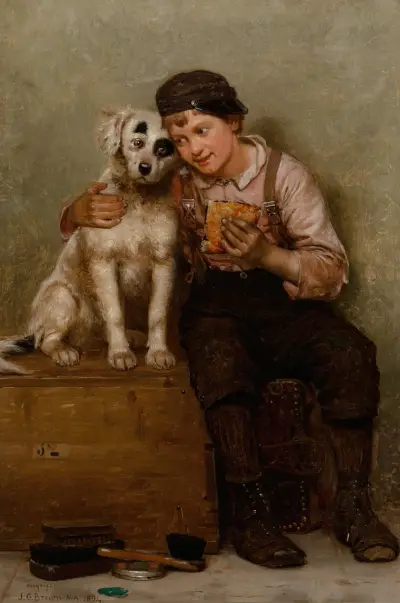 Lunch för två av John George Brown