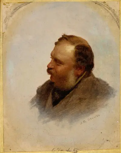 Portrait of William Brand av John George Brown