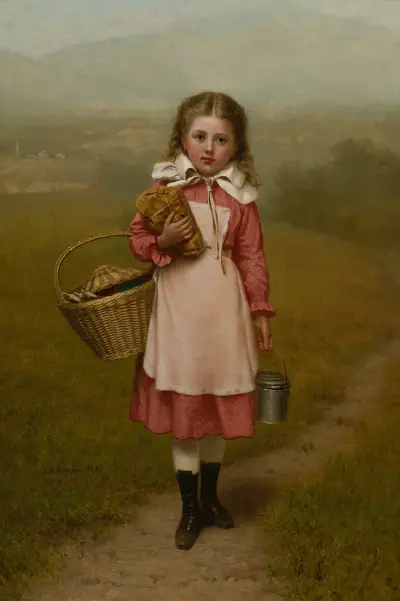 Returning Home av John George Brown