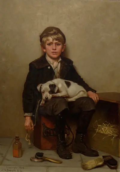 Skoputsaren av John George Brown