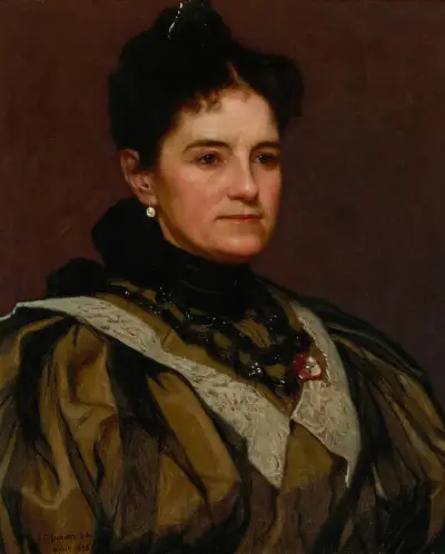 Konstnärens hustru av John George Brown