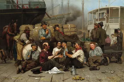 The Longshoremen’s Noon av John George Brown