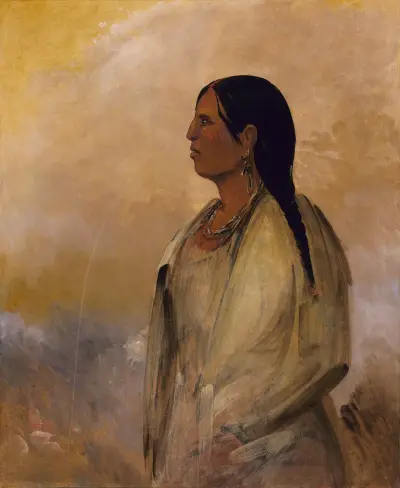 A Choctaw Woman av George Catlin
