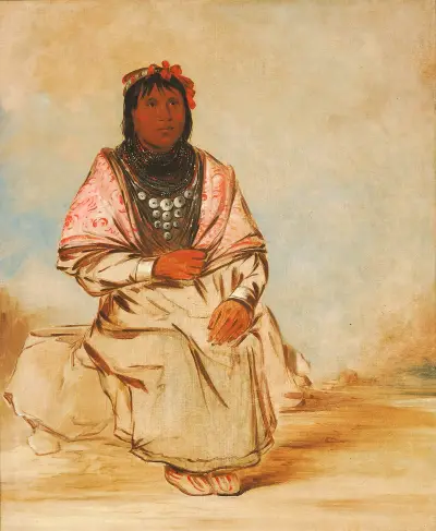 En seminolekvinna av George Catlin