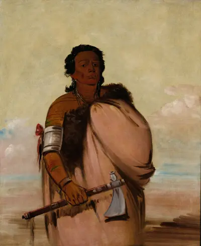 Ah’-Sho-Cole, Rotten Foot, a Noted Warrior av George Catlin
