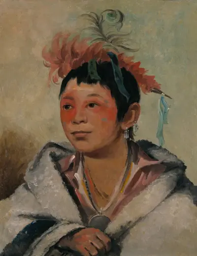 Aú-Nah-Kwet-To-Hau-Páy-O, One Sitting In The Clouds, a Boy av George Catlin