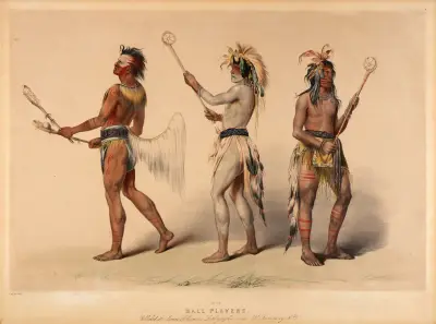 Ball Players av George Catlin