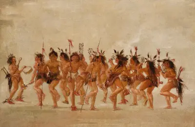 Tiggardans, Tetonflodens mynning av George Catlin