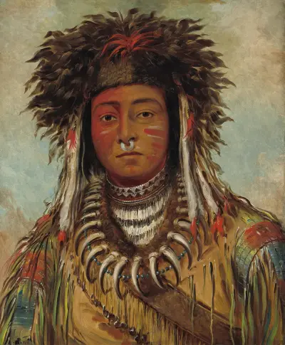 Boy Chief – Ojibbeway av George Catlin