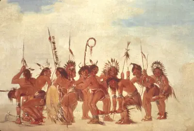 Braves’ Dance At Fort Snelling av George Catlin