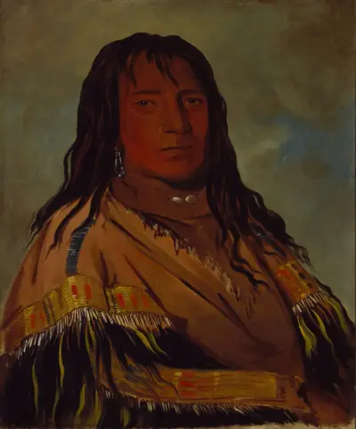 Chá-Tee-Wah-Née-Che, No Heart, Chief of The Wah-Ne-Watch-To-Nee-Nah Band av George Catlin