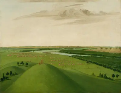 Fort Union, Mouth of the Yellowstone River, 2000 Miles above St. Louis av George Catlin