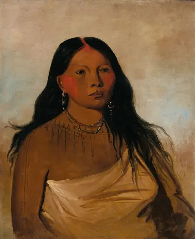 Káh-Kée-Tsee, Thighs, a Wichita Woman av George Catlin