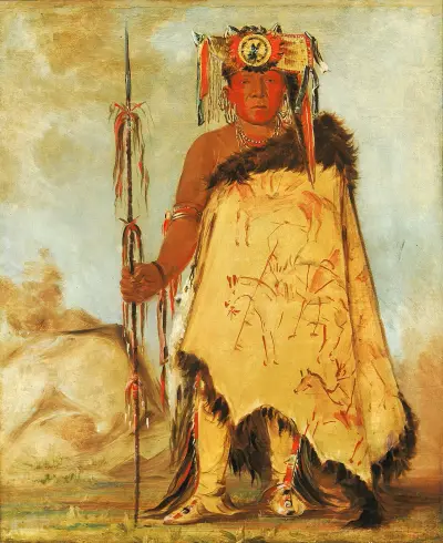 La-Wée-Re-Coo-Re-Shaw-Wee, War Chief, a Republican Pawnee av George Catlin