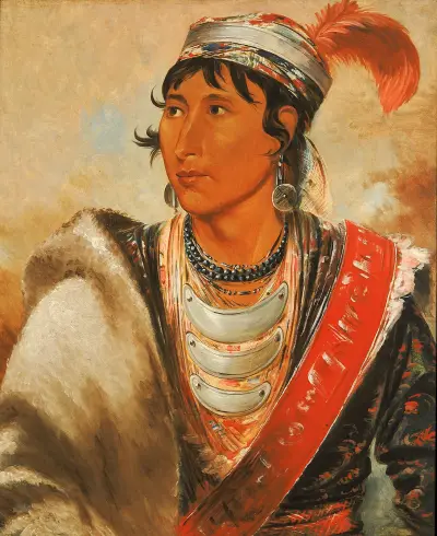 Láh-shee, The Licker, called ‘Creek Billy’ av George Catlin