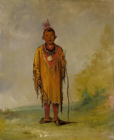 Me-Sóu-Wahk, Deer’s Hair, Favorite Son of Kee-O-Kúk av George Catlin