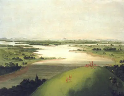 Mouth Of The Platte River, 900 Miles Above St. Louis av George Catlin
