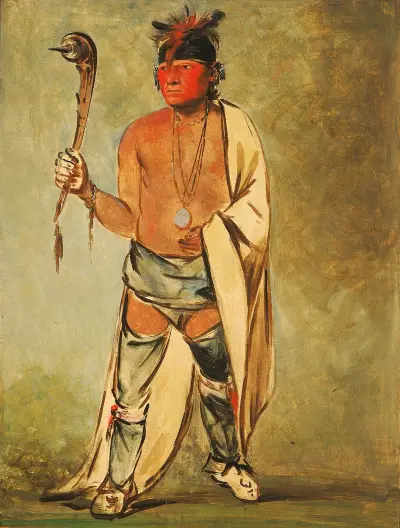 Naugh-Háigh-Hee-Kaw, He Who Moistens The Wood av George Catlin