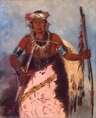 Notch-Ee-Níng-A, No Heart, (Called White Cloud), Chief of The Tribe av George Catlin