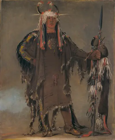 Peh-Tó-Pe-Kiss, Eagle’s Ribs, a Piegan Chief av George Catlin