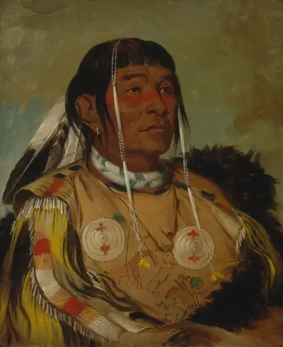 Sha-Có-Pay, The Six, Chief of The Plains Ojibwa av George Catlin