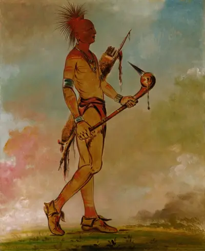 Shin-Ga-Wás-Sa, Handsome Bird av George Catlin