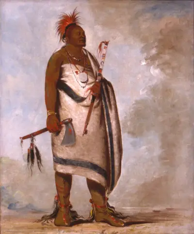 Tchong-Tas-Sáb-Bee, Black Dog, Second Chief av George Catlin